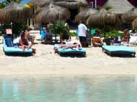 Beach stop on Costa Maya Sailing tour