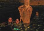 swimming in cenote