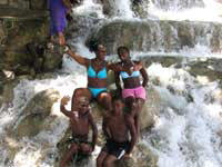 Happy Family on the Falls